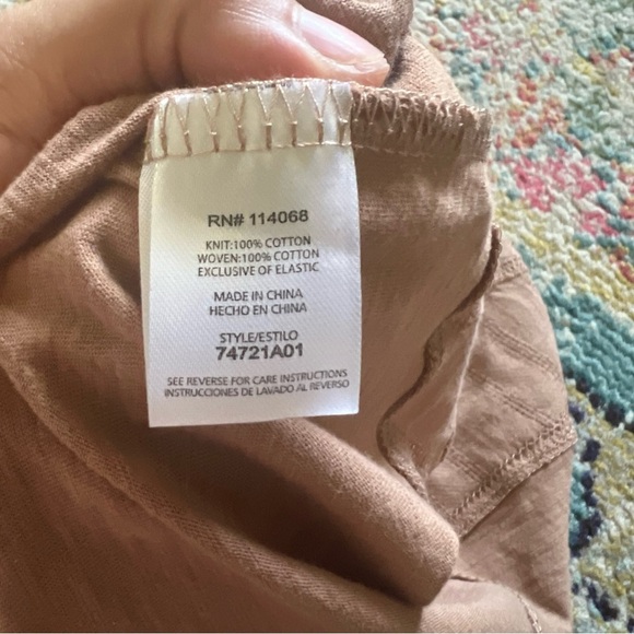 Ten Sixty Sherman Women’s Brown Flare Hem Tank - Picture 7 of 8